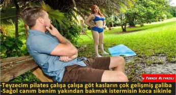 Teyzesini Spor Yaparken İzleyerek Sikini Kaldırdı