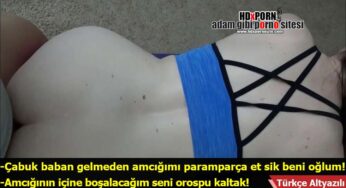 Yoga yapan annemin taytlı götüne dayıyorum