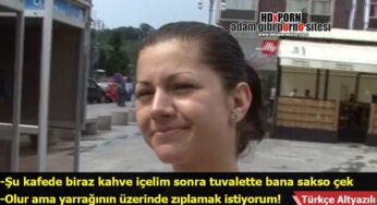 Kafenin tuvaletinde karının amına koyuyorum